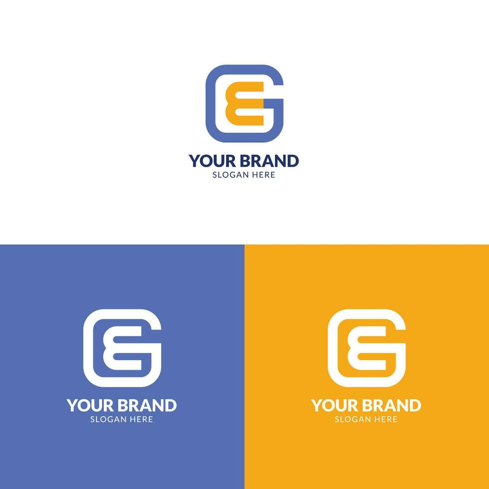 G E Letter Logo Design . Creative Modern Letters g e Vector Icon Logo