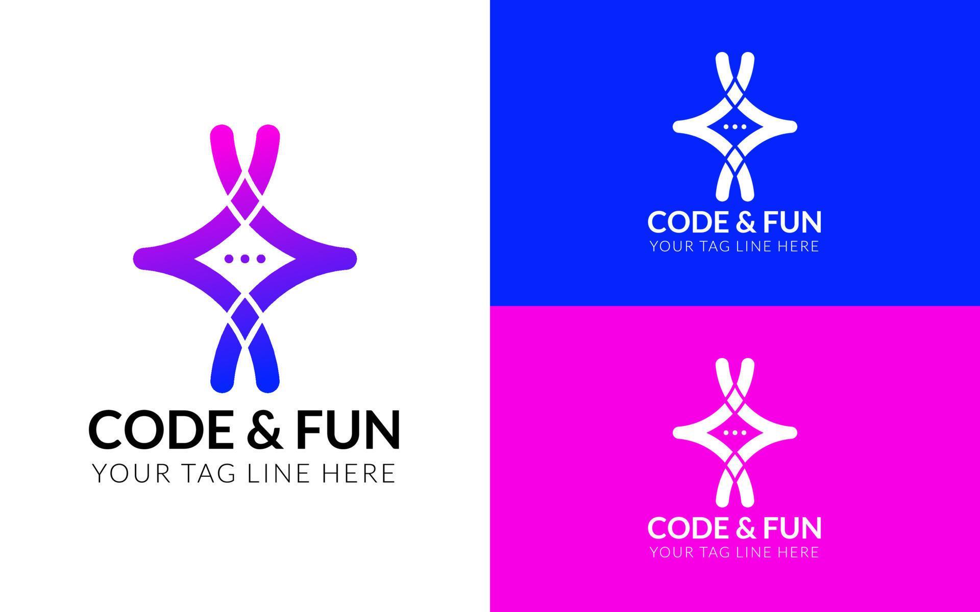 Modern Coding Logo Design 17080122 Vector Art at Vecteezy