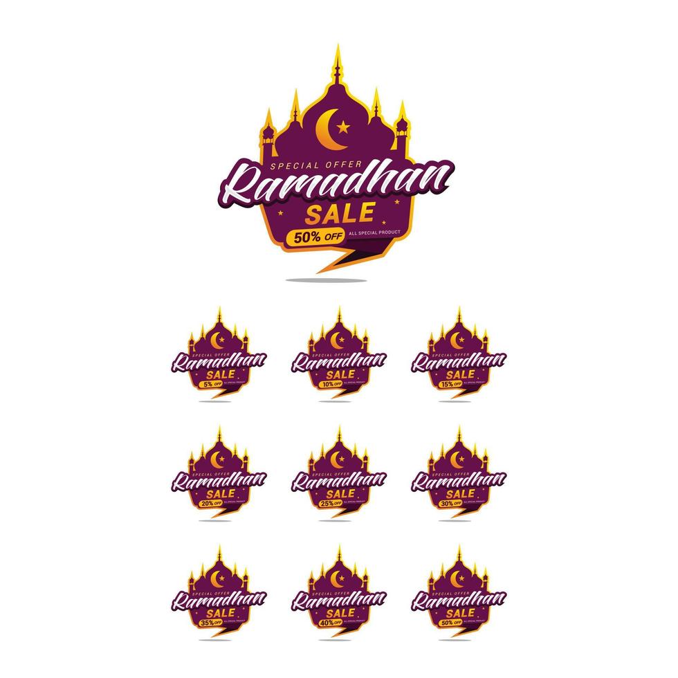Ramadhan Sale Design Vector Template