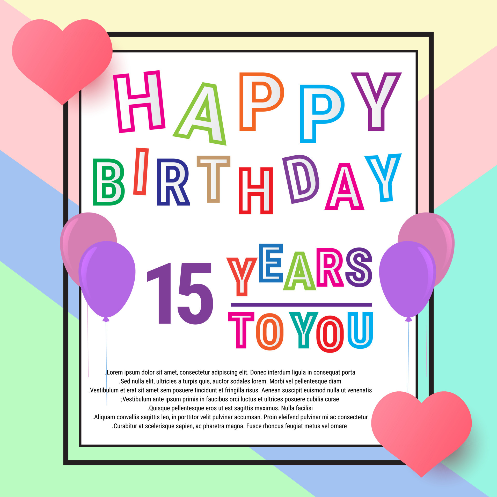 happy 15th birthday card