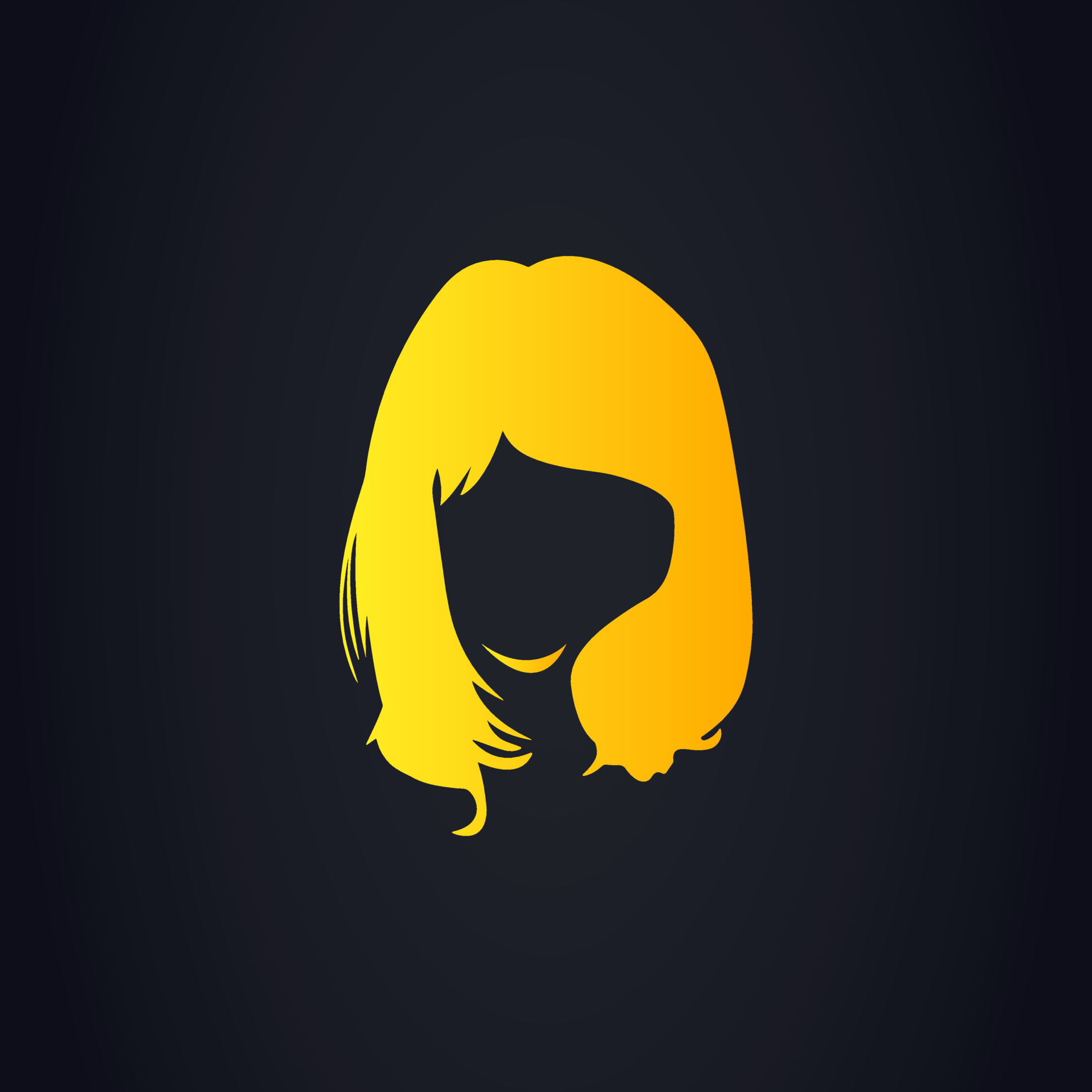 Women hairstyle beautiful haircut elegant vector art illustration