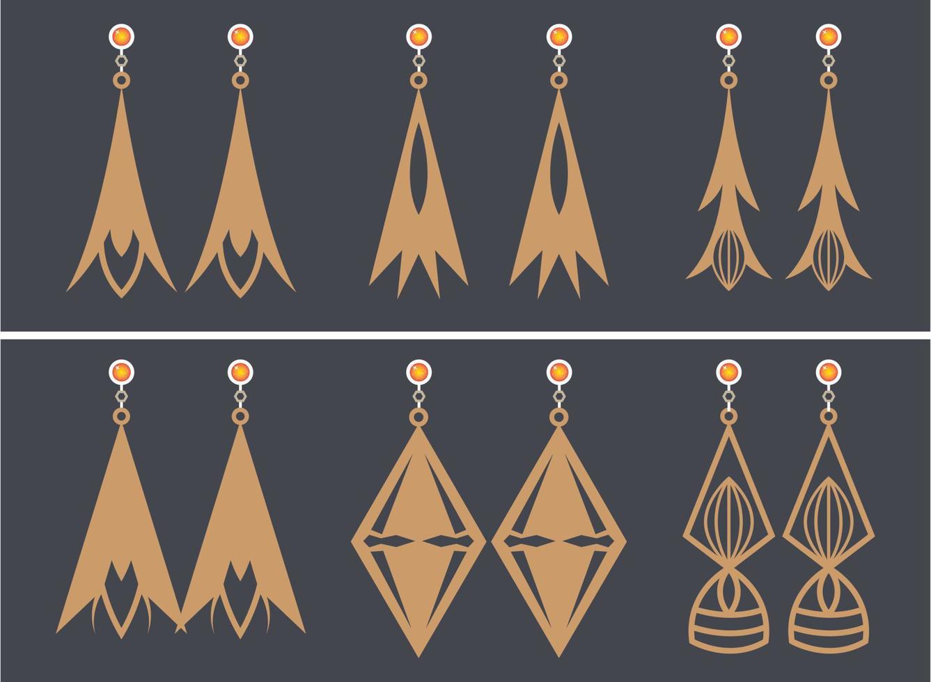 Earrings Jewelry Laser Cut design 17080597 Vector Art at Vecteezy