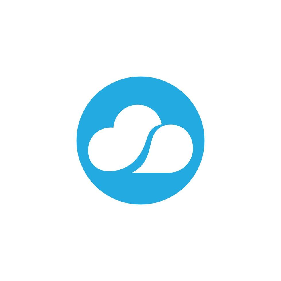 Cloud template vector