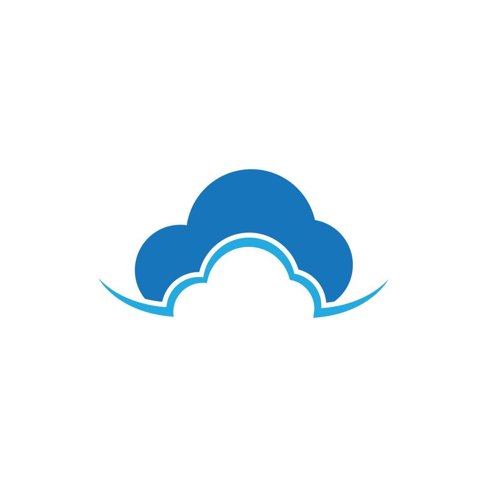 Cloud template vector