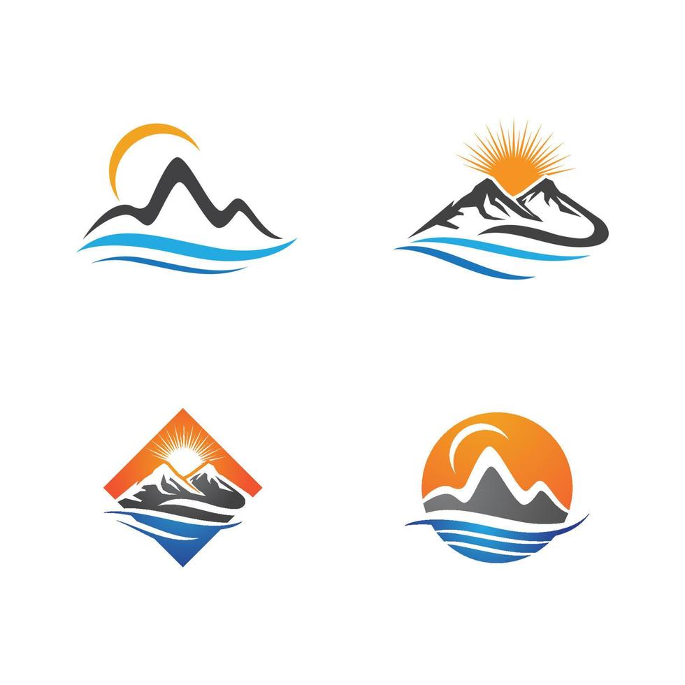 Mountain icon Logo vector