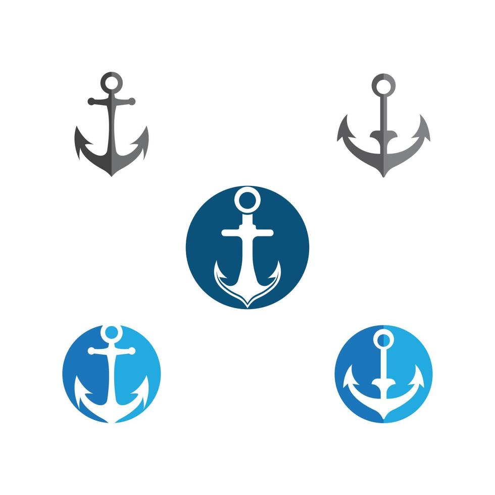 Anchor icon Logo Template vector