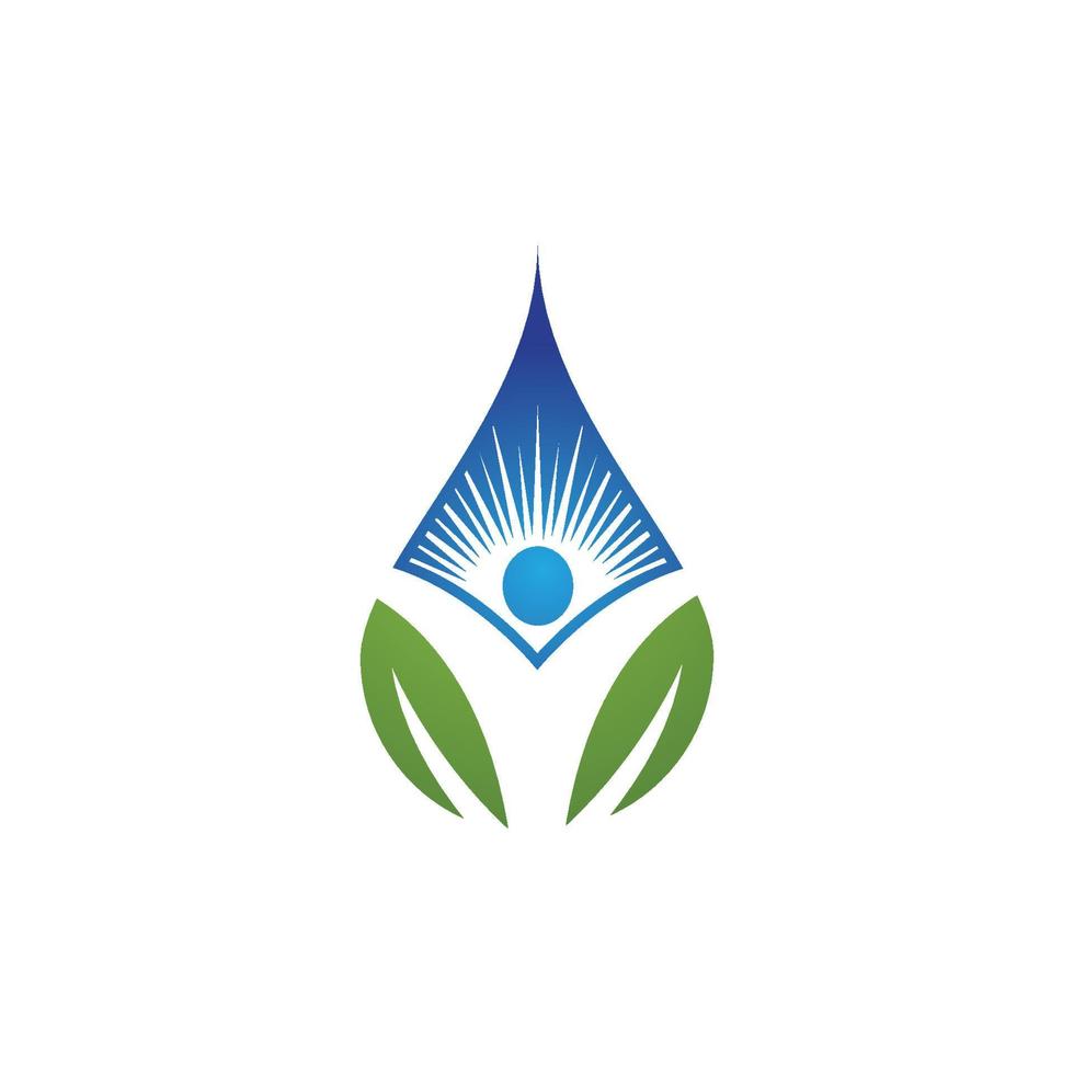 plantilla de logotipo de gota de agua vector