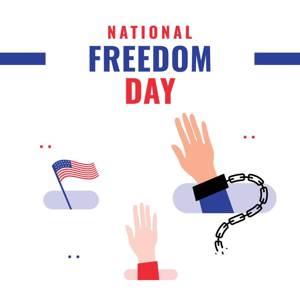 National Freedom Day Design vector