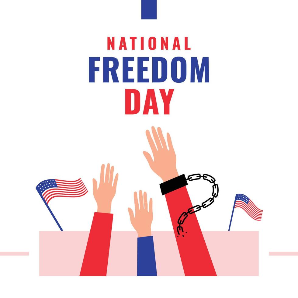 National Freedom Day Design vector