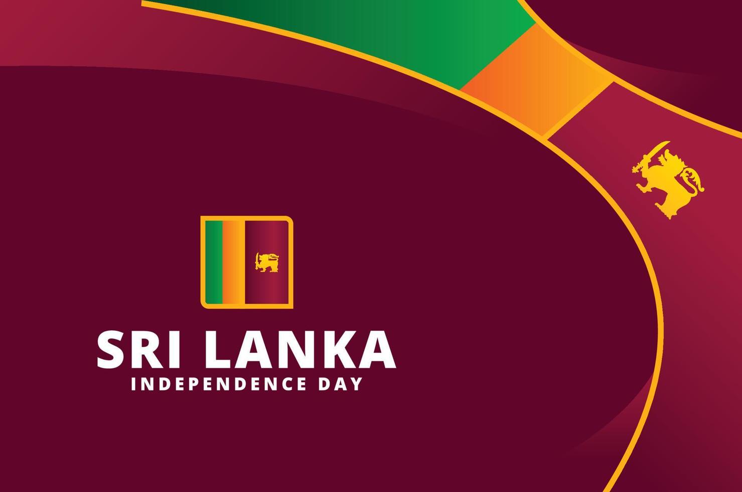 Sri Lanka Independence Day Design vector