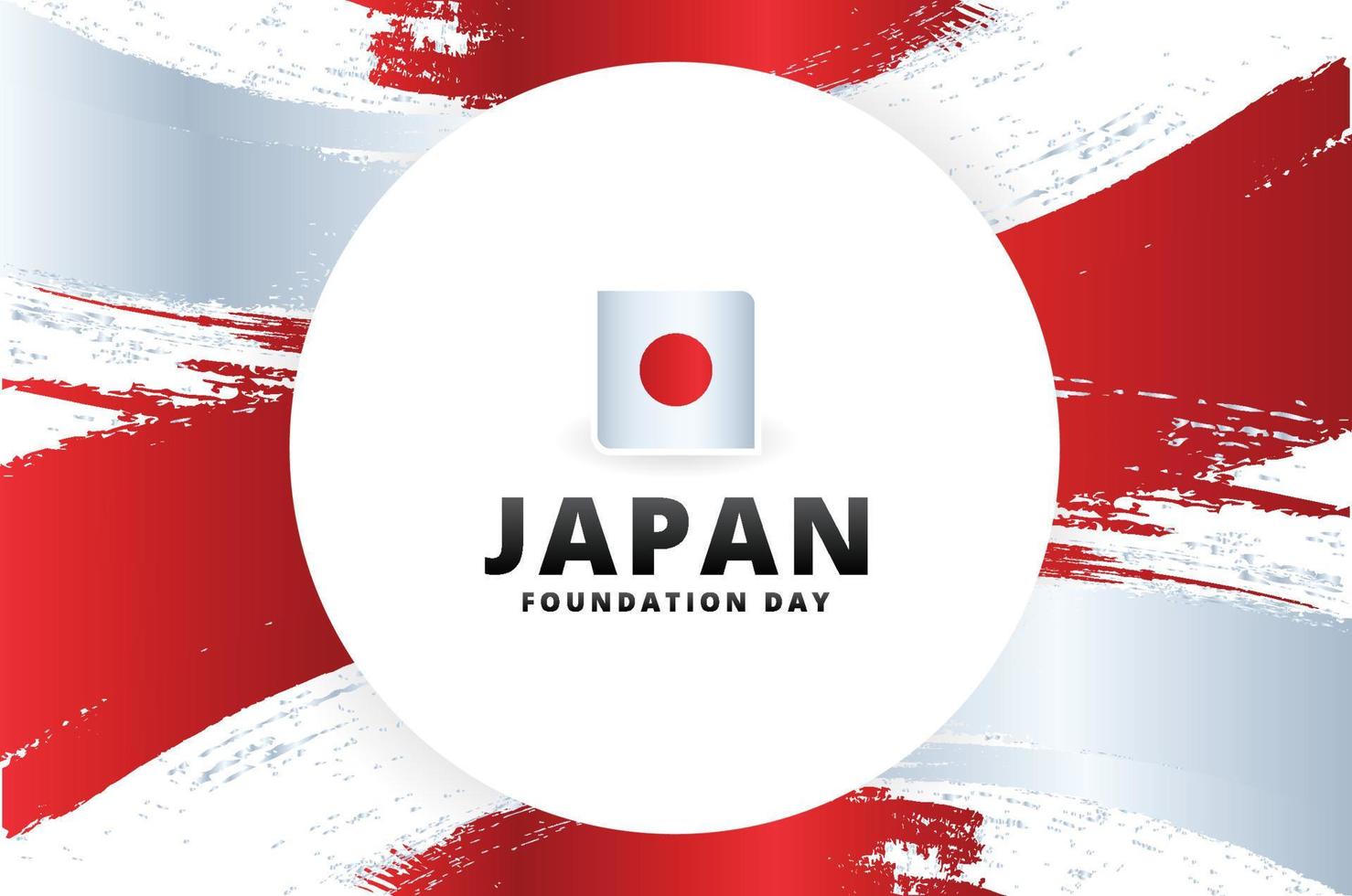 Japan Foundation Day Design vector