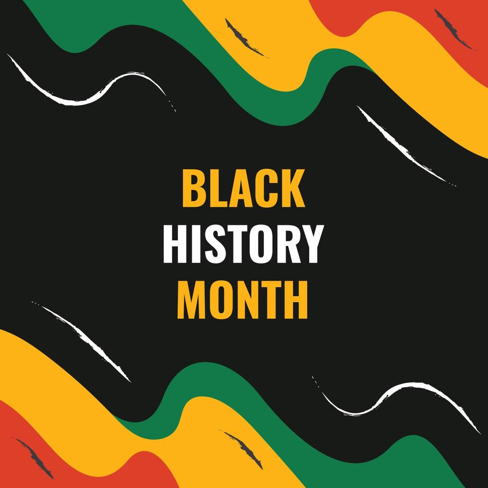 Black History Month Design vector