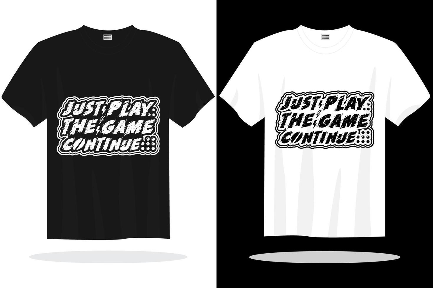 Modern gaming t shirt design vector template