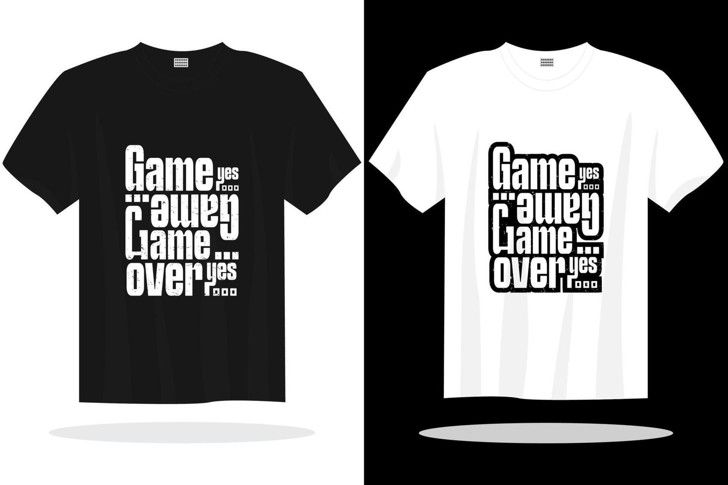 Gaming t shirt design vector template.