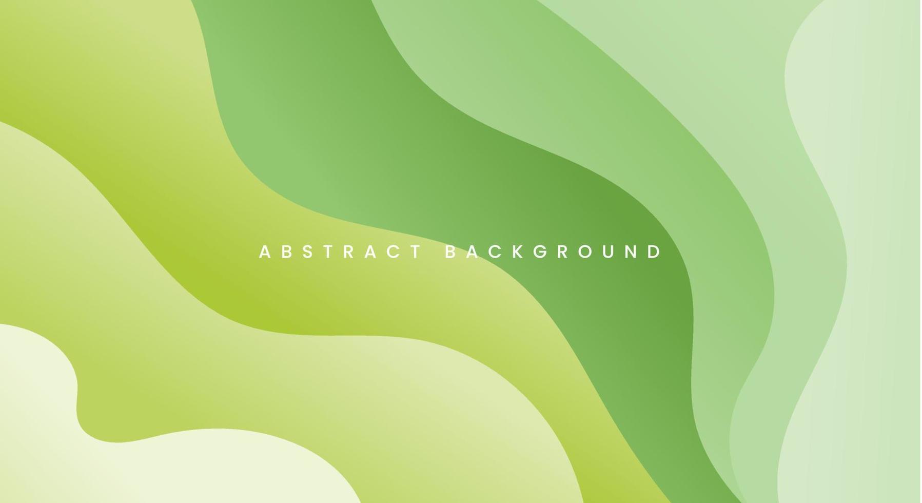 Abstract wavy gradient soft green background vector