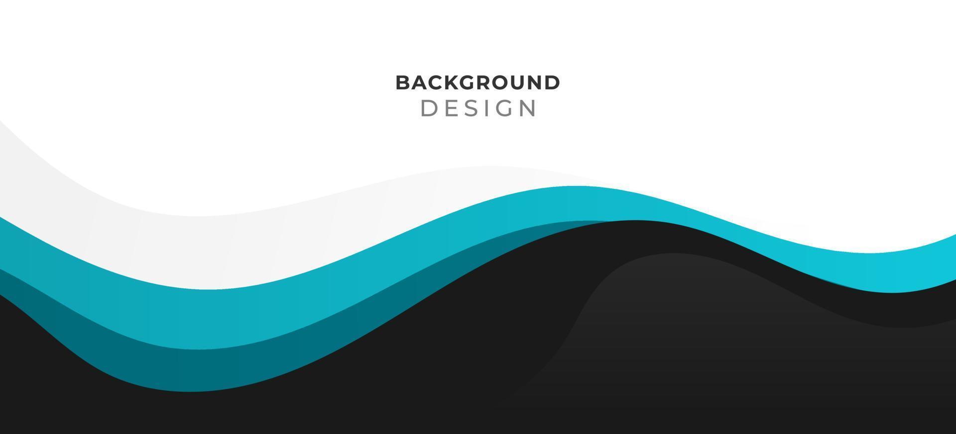 Abstract wave blue tosca business banner background vector