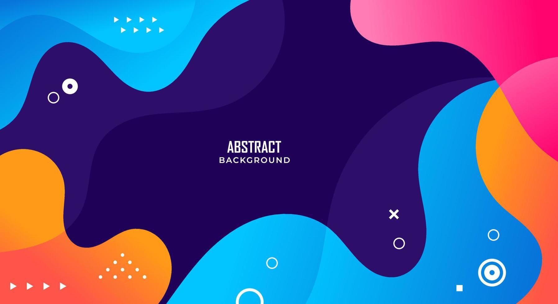 Colorful memphis modern background vector