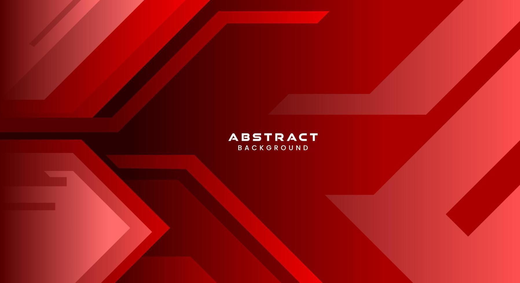 Modern red tech background vector