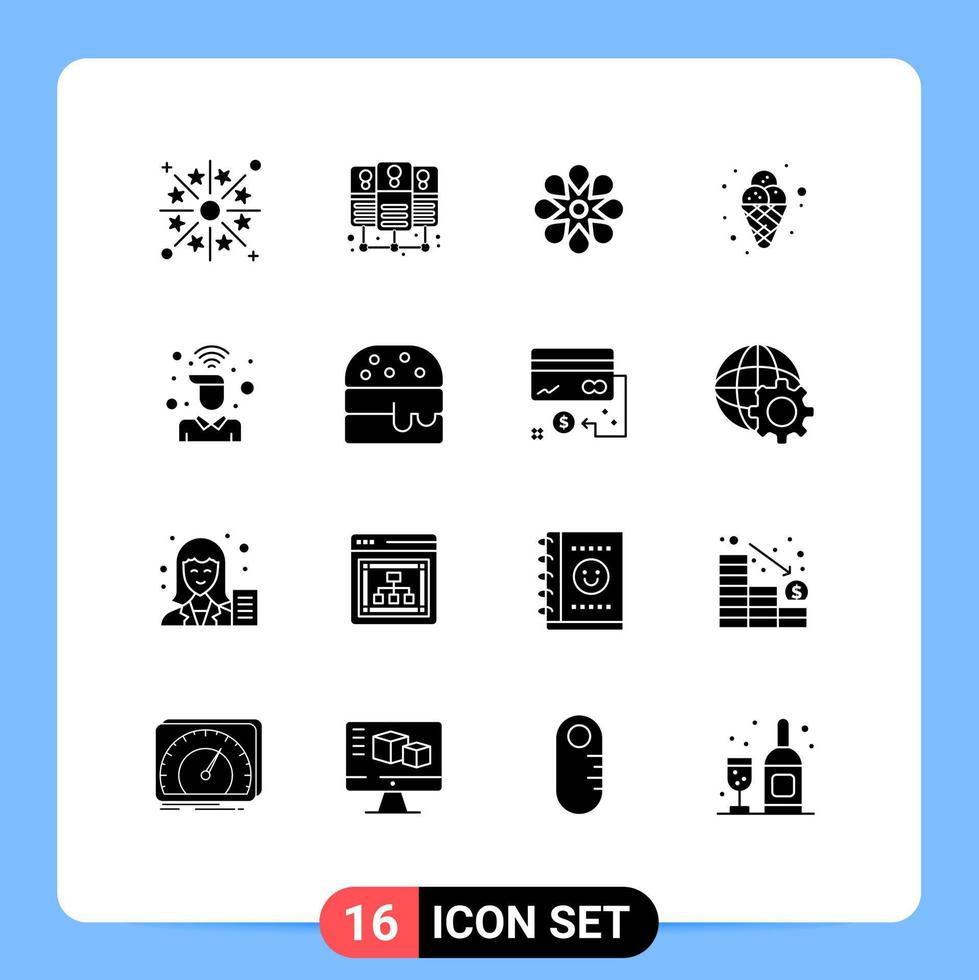 16 Creative Icons Modern Signs and Symbols of on mardi gras decoration ice carnival Editable Vector Design Elements