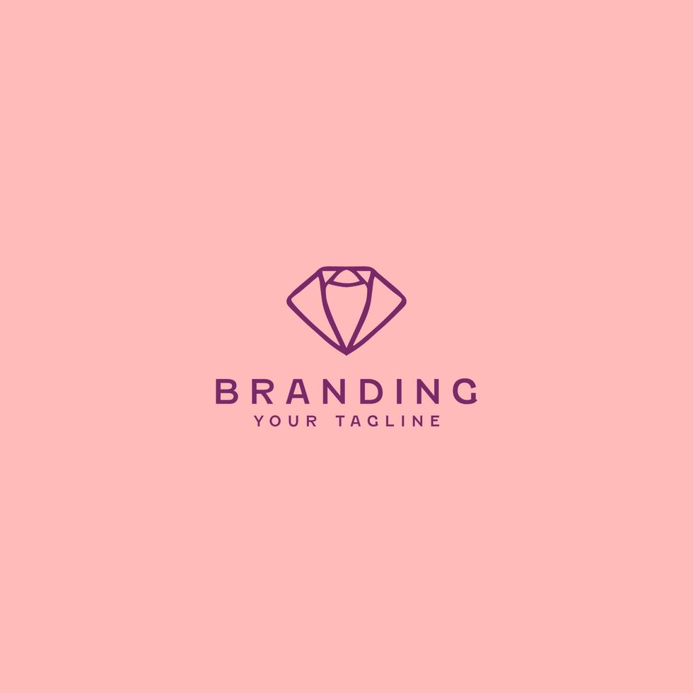 Luxury Diamond Logo Design Template vector