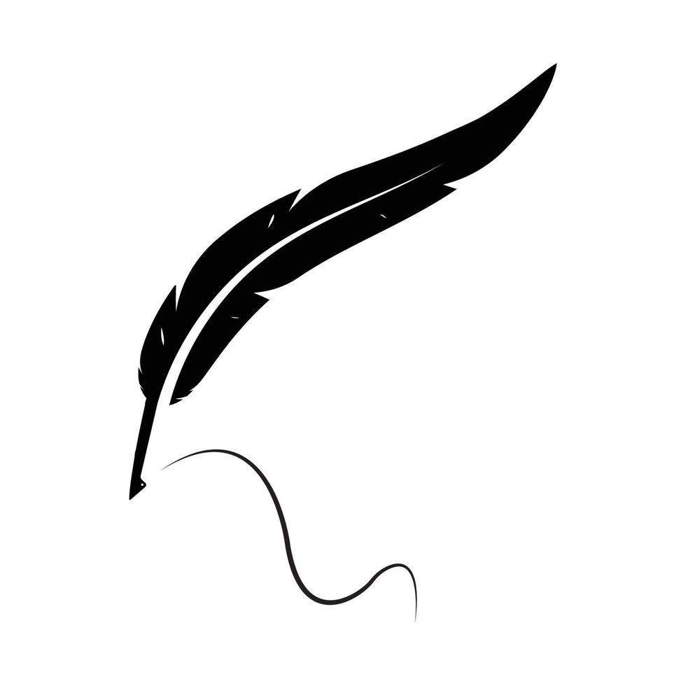 feather pen Vector