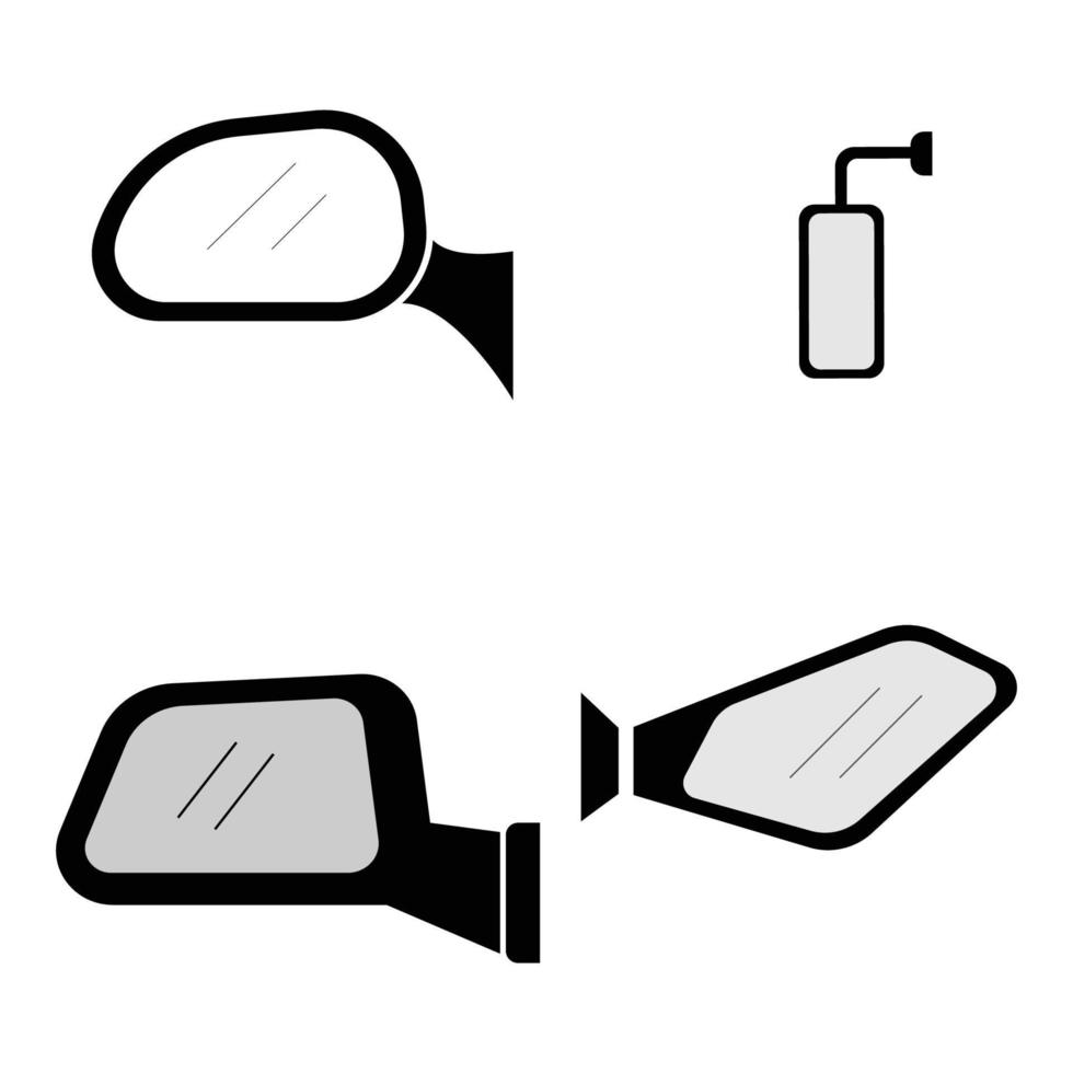 rear view car mirror icon vector