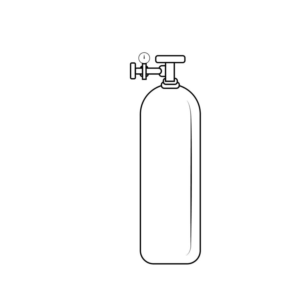 Oxygen Cylinder icon vector