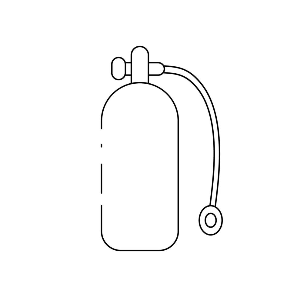 Oxygen Cylinder icon vector