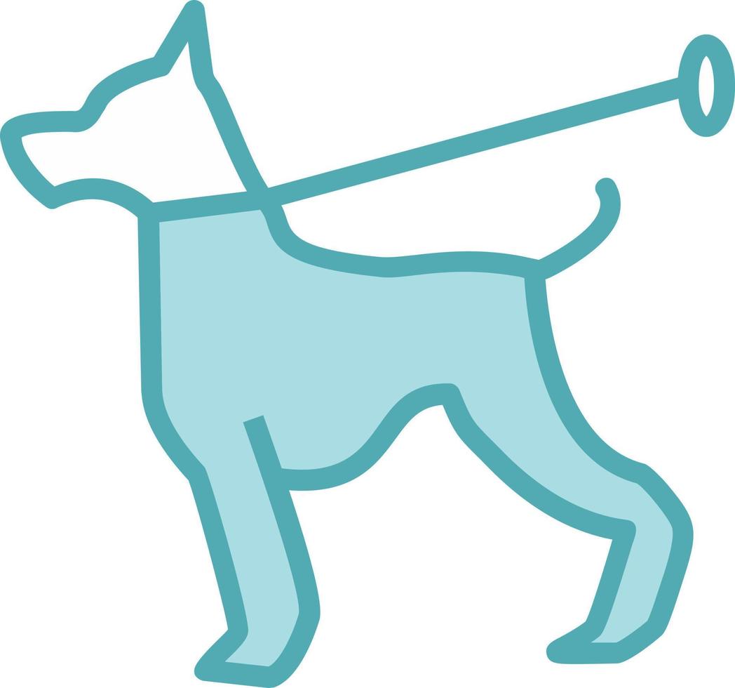 Dog Walking Vector Icon