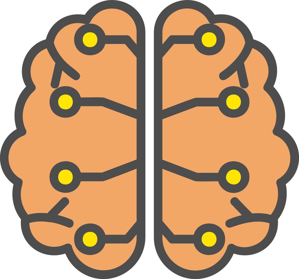 icono de vector de cerebro