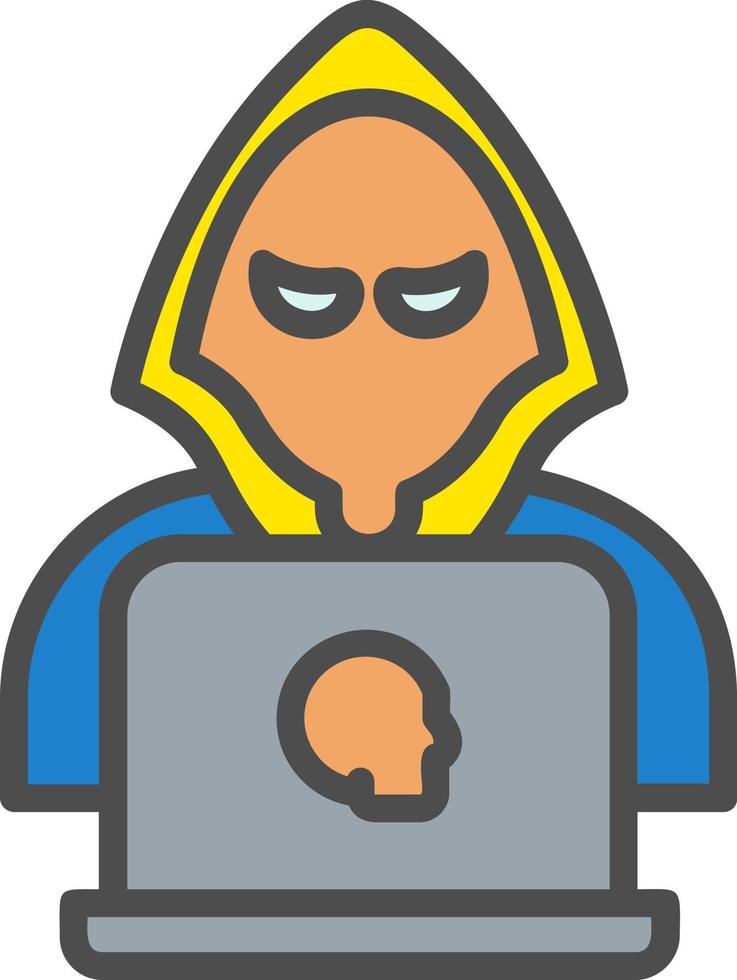 icono de vector de hacker