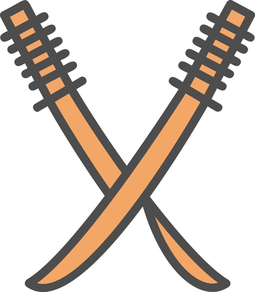 icono de vector de katana