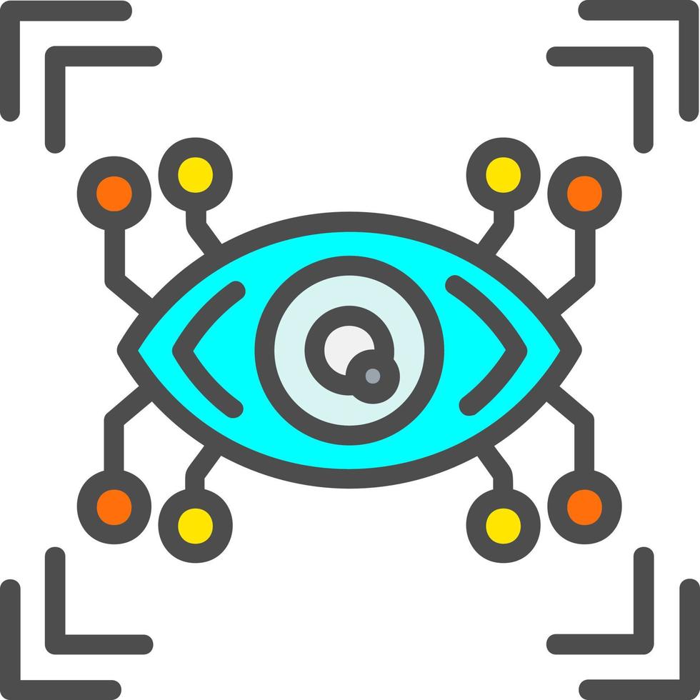 Cyber Eye Vector Icon