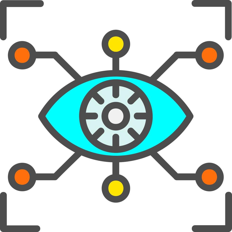 Cyber Eye Vector Icon