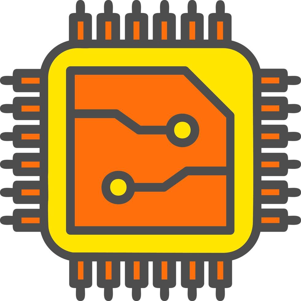 icono de vector de chip