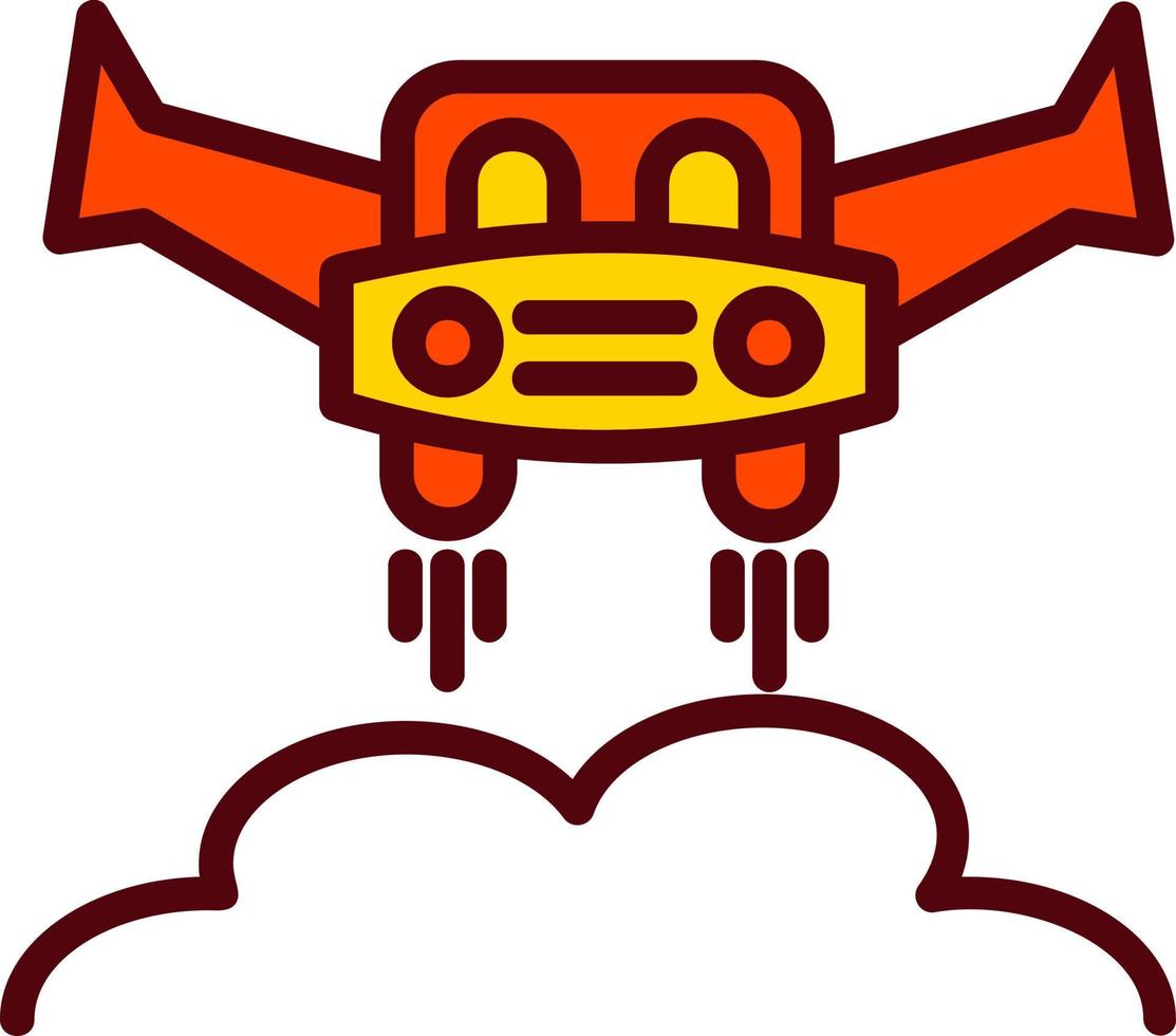 Flying Car Vector Icon