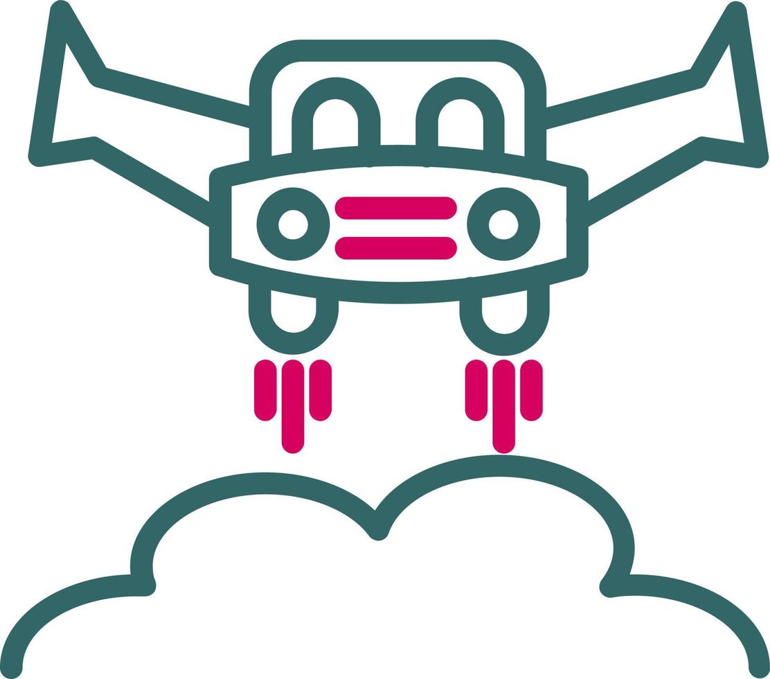 Flying Car Vector Icon