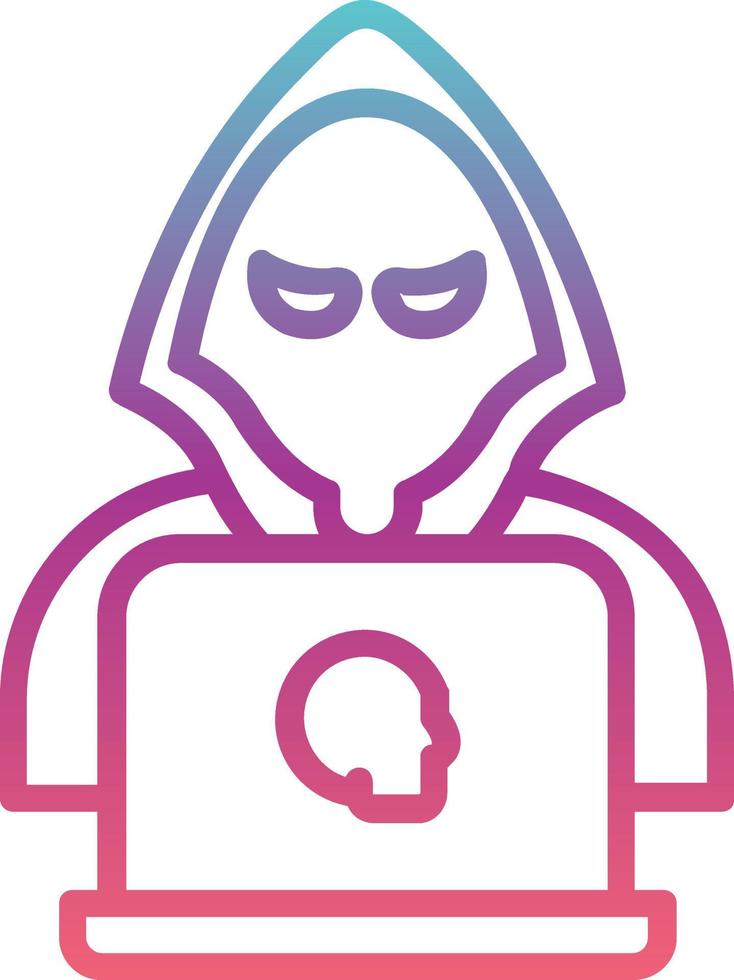 icono de vector de hacker