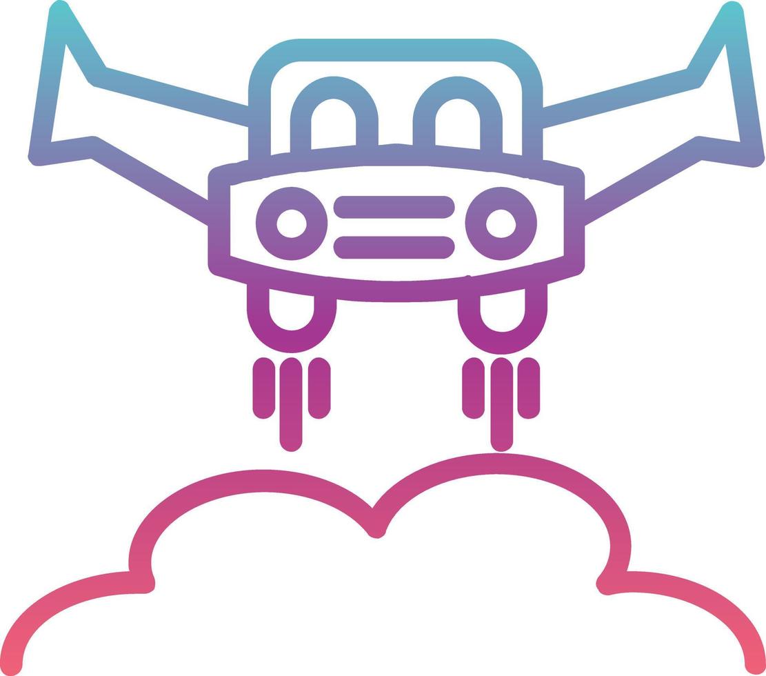 Flying Car Vector Icon