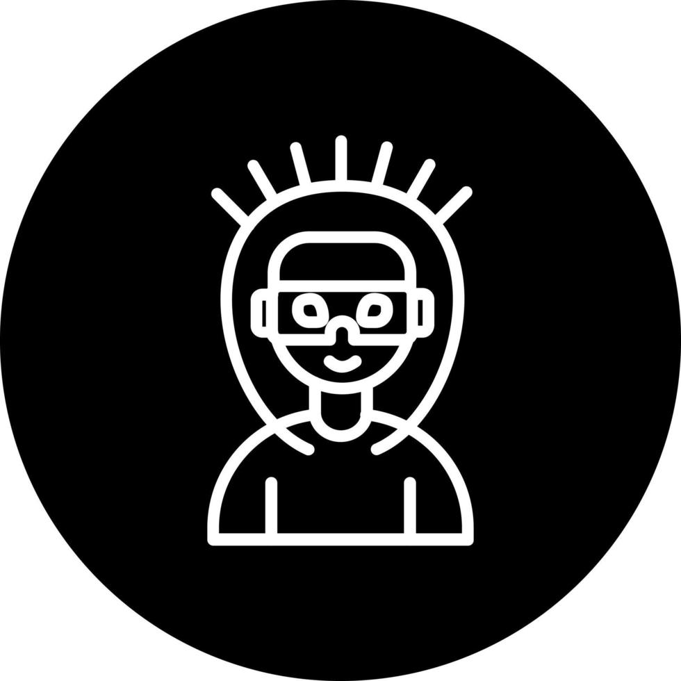 icono de vector de punk