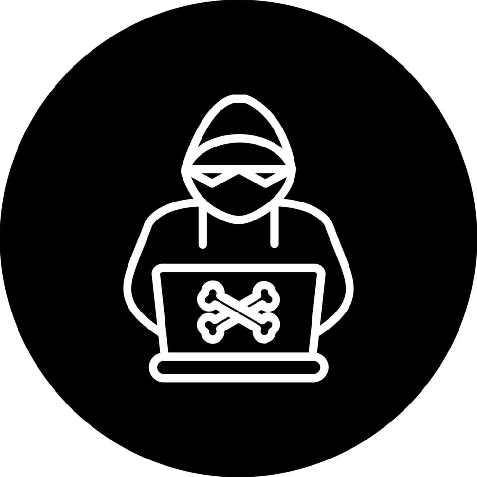 icono de vector de hacker