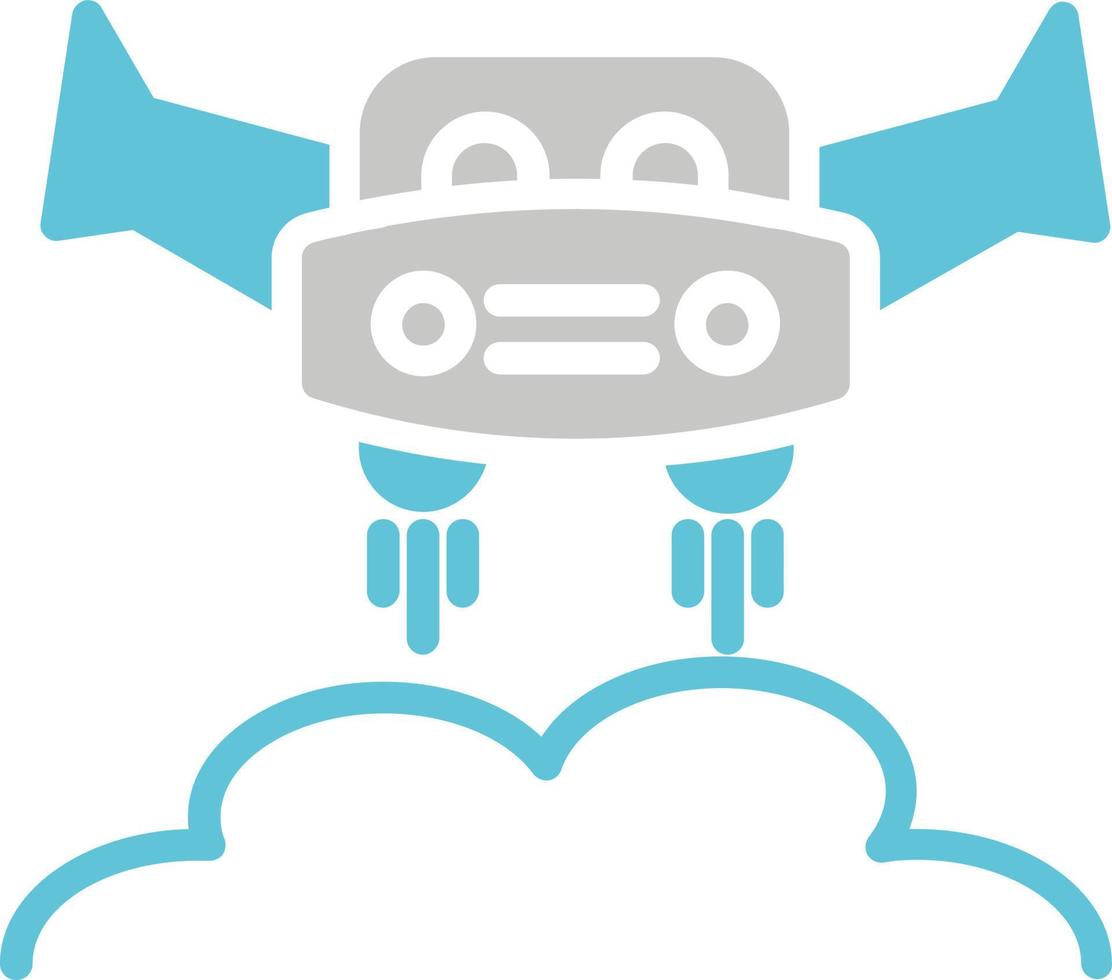 Flying Car Vector Icon