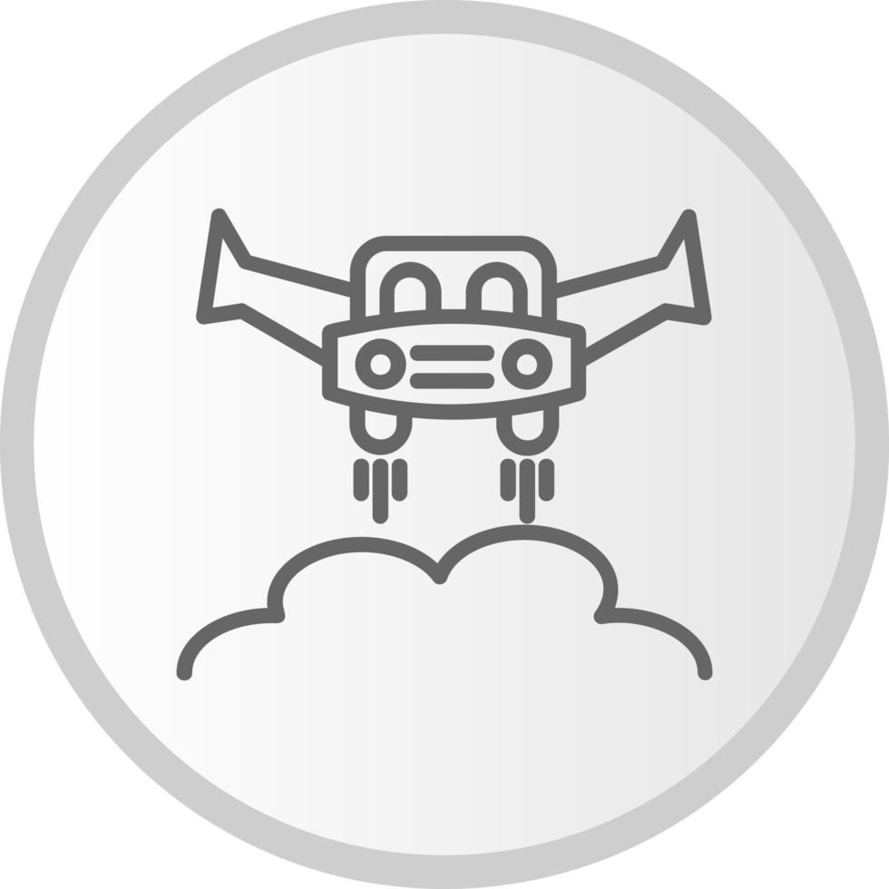 Flying Car Vector Icon