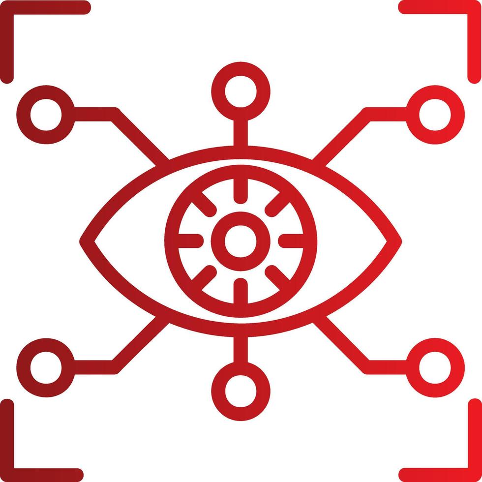 Cyber Eye Vector Icon