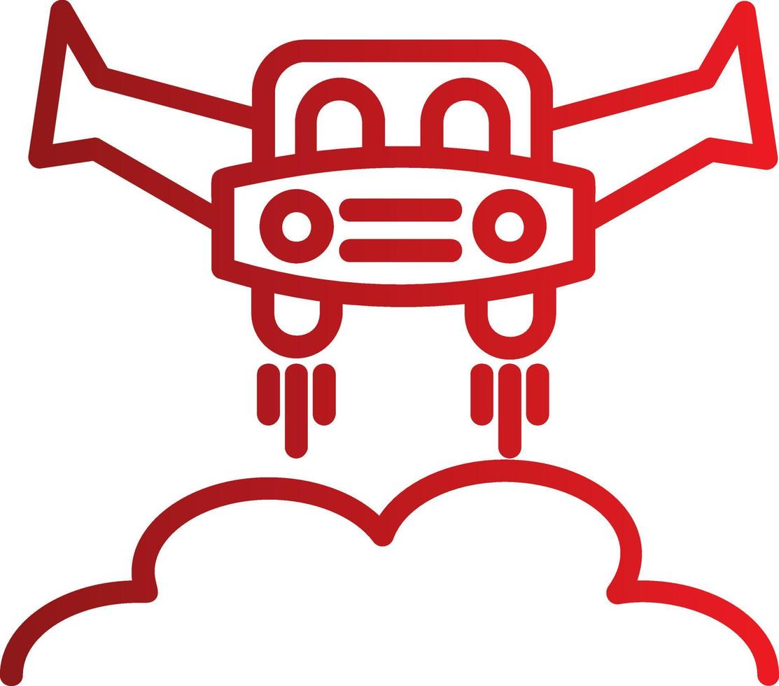 Flying Car Vector Icon