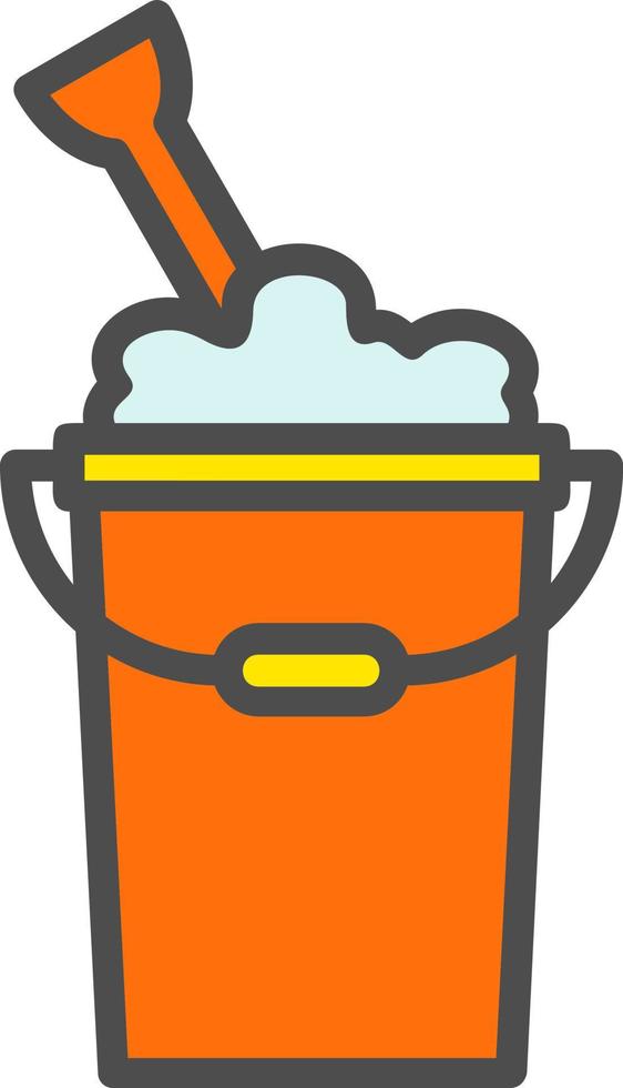 Sand Bucket Vector Icon