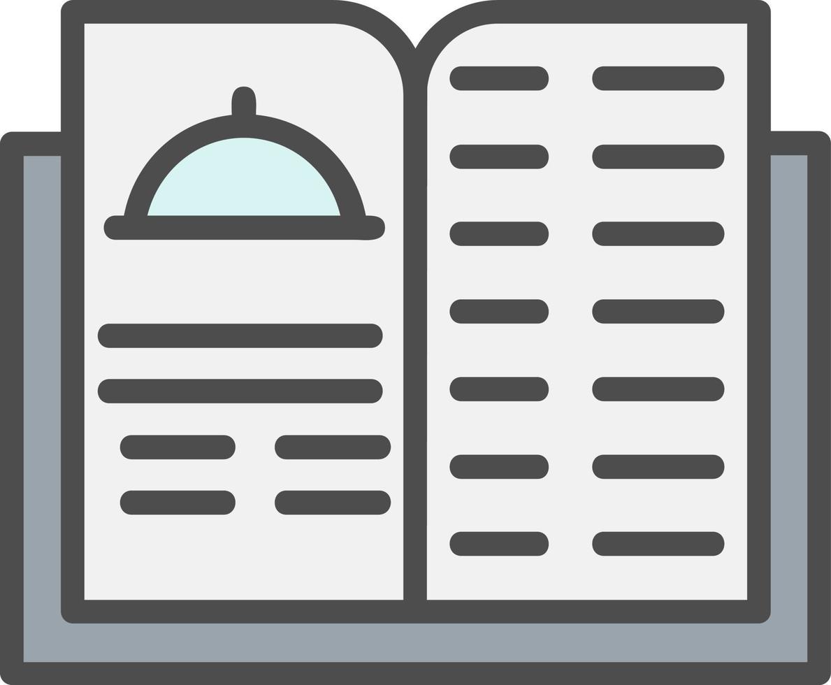 Restaurant Menu book Vector Icon