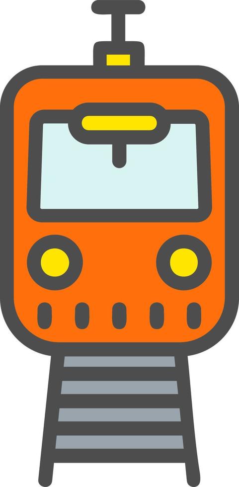 icono de vector de tren