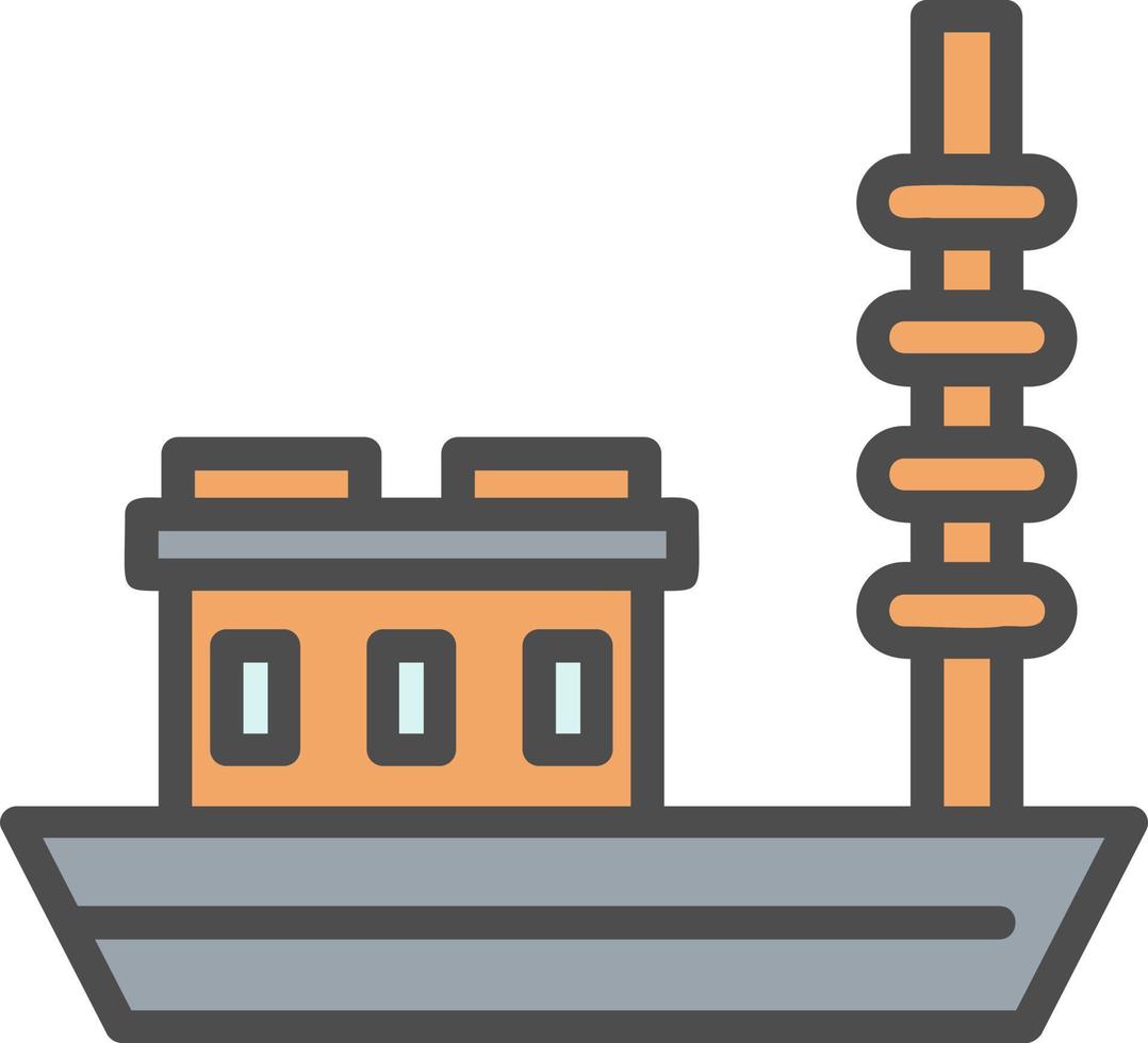 Fishing Boat Vector Icon