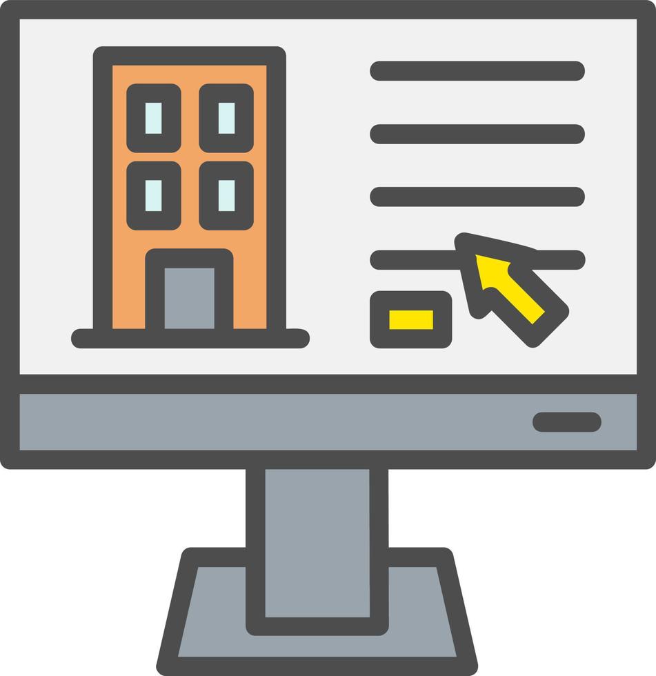 Hotel Booking Vector Icon